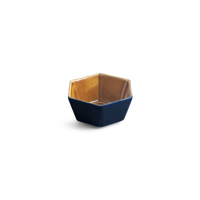 ExclusiveLane 'Mariana Blues' Ceramic Serving/Snack Bowls (Set Of 2, 420 ML, Microwave Safe, Hand Glazed)
