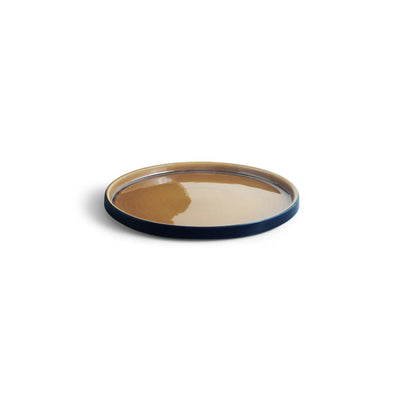 ExclusiveLane 'Mariana Blues' Ceramic Dinner Set (12 Pieces- 4 Dinner Plates, 4 Side/Quarter Plates & 4 Katoris, Serving for 4, Microwave Safe, Hand Glazed)
