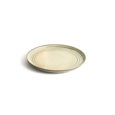 ExclusiveLane 'Wheat Serenity' Porcelain Dinner Plates (Set of 2, Microwave Safe, Hand Glazed)