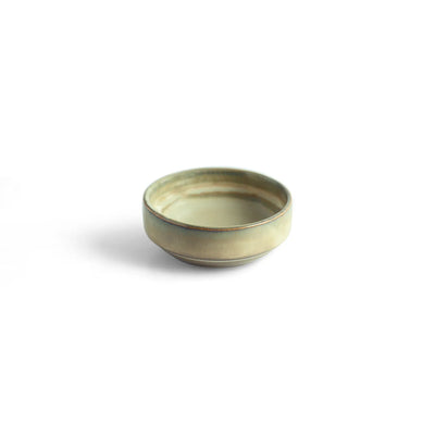 ExclusiveLane 'Wheat Serenity' Ceramic Chutney & Pickle Bowls (Set Of 4, 50 ML, Microwave Safe, Hand Glazed)
