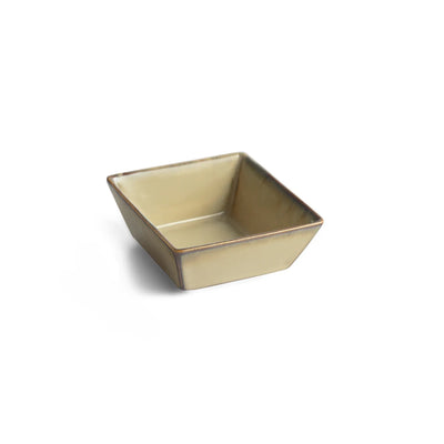 ExclusiveLane 'Wheat Serenity' Porcelain Serving/Snack Bowls (Set Of 2, 300 ML, Microwave Safe, Hand Glazed)