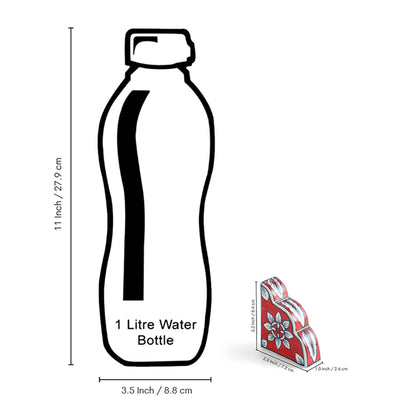 ExclusiveLane 'Blooming Duo' Ceramic Salt & Pepper Shakers Set (50 ML, Hand-Painted)