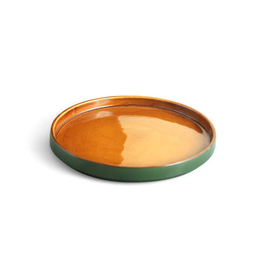 ExclusiveLane 'Forest Canopy' Ceramic Dinner Plates (Set of 4, Microwave Safe, Hand Glazed)