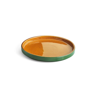ExclusiveLane 'Forest Canopy' Ceramic Dinner Plates (Set of 2, Microwave Safe, Hand Glazed)