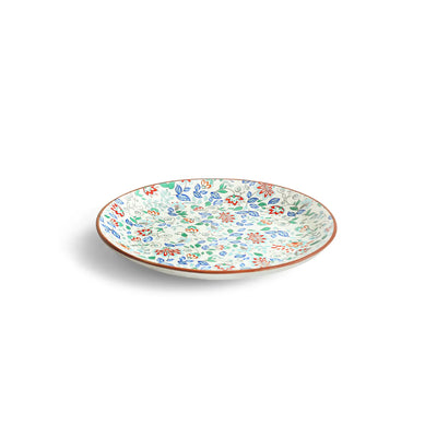ExclusiveLane 'Spring Garden' Ceramic Dinner Plates (Set of 4, Microwave Safe, Handcrafted)