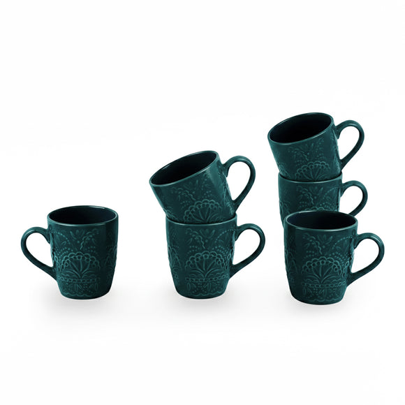  'Golden Hour' Multi-Utility Storage Brass Jars & Containers With Tray (Set Of 2, Air-Tight, 320 ML, Hand-Etched, 100% Pure Brass)