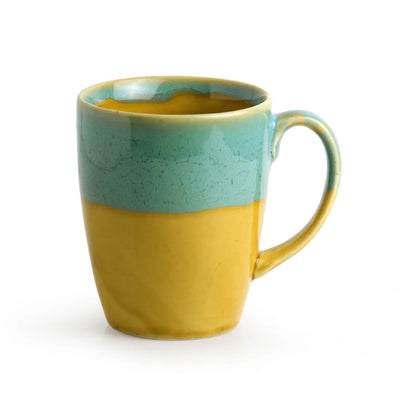 'River Rims' Studio Pottery Glazed Coffee Mugs In Ceramic (Set Of 2)