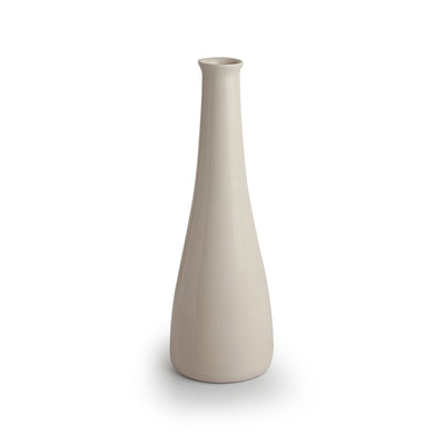 'Minimalistic Elevated' Decorative Ceramic Vase (Handglazed Studio Pottery, 13.3 Inches)