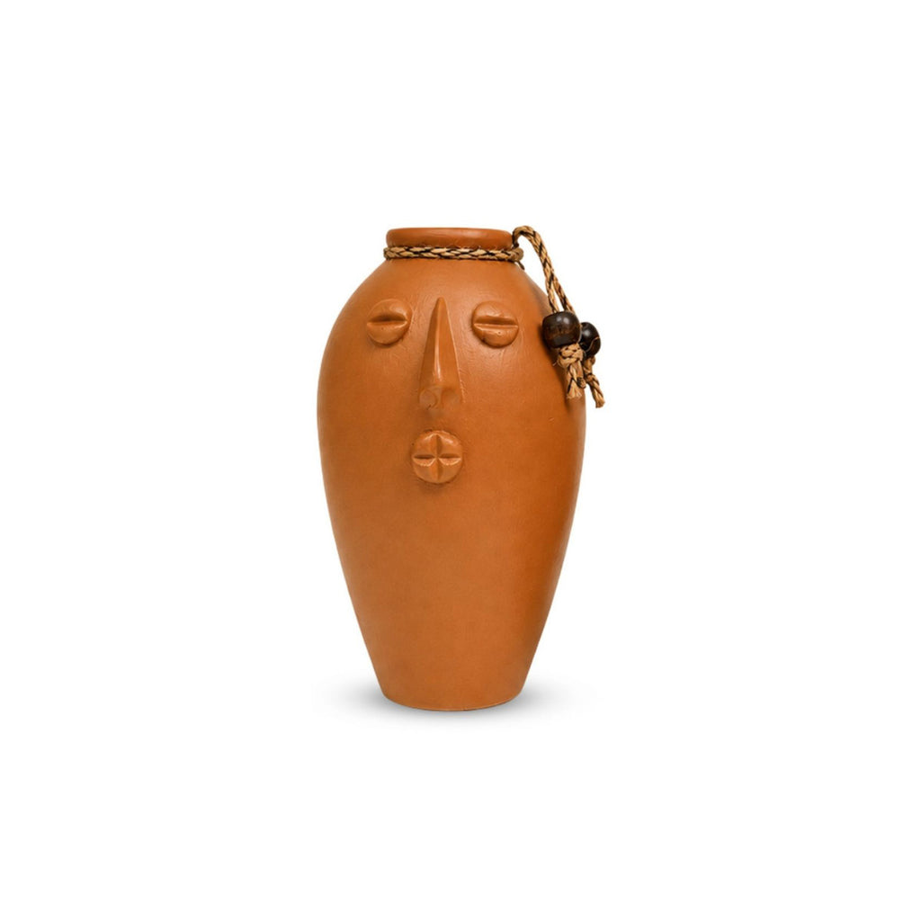 Earthen Charm Terracotta Decorative Vase (17.6 cm, Handmade)