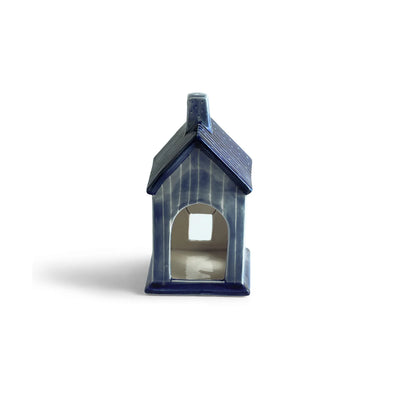 ExclusiveLane 'Swiss-Style Cottage' Ceramic Table Tea Light Holder (Hand-Painted, 20.9 Cms)