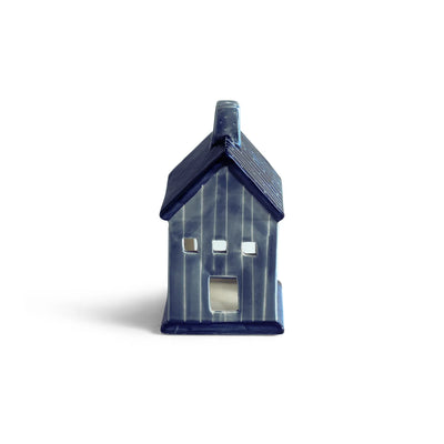 ExclusiveLane 'Swiss-Style Cottage' Ceramic Table Tea Light Holder (Hand-Painted, 20.9 Cms)