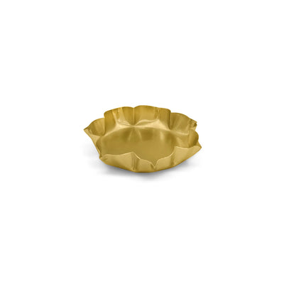 ExclusiveLane 'Jyotirvasna' Iron Decorative Urli Plate (Set Of 3, Hand-Etched, 16.8 Cm)