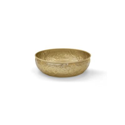 ExclusiveLane 'Swarna Kalash' Iron Decorative Urli Bowl (Handcrafted, 20.3 Cm)