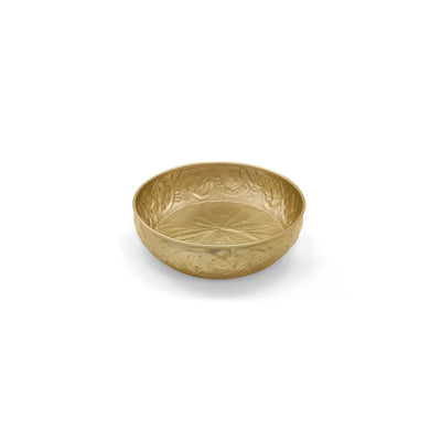 ExclusiveLane 'Swarna Kalash' Iron Decorative Urli Bowl (Handcrafted, 20.3 Cm)