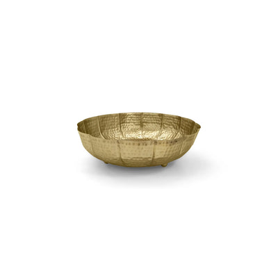 ExclusiveLane 'Kamal Pushp' Iron Decorative Urli Bowl (Hand-Etched, 25.2 Cm)