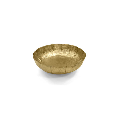 ExclusiveLane 'Kamal Pushp' Iron Decorative Urli Bowl (Hand-Etched, 25.2 Cm)