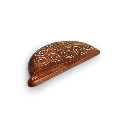 Turtle' Handcrafted Fridge Magnet (Sheesham Wood, Dark Brown)