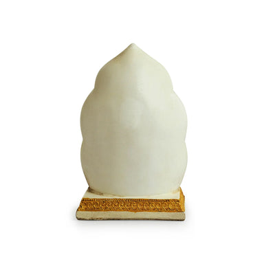 'Ganpati Head' Idol Decorative Showpiece Figurine (Resin, Handcrafted, 22.1 cm)