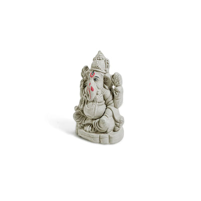 ExclusiveLane 'Spiritual Ganesha' Eco-Friendly Biodegradable Decorative Lord Ganesha Murti (10 Cm, Handmade)