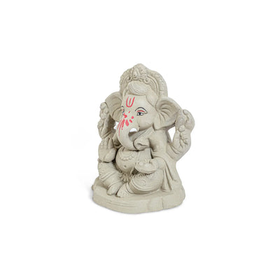 ExclusiveLane 'Spiritual Ganesha' Eco-Friendly Biodegradable Decorative Lord Ganesha Murti (15.6 Cm, Handmade)