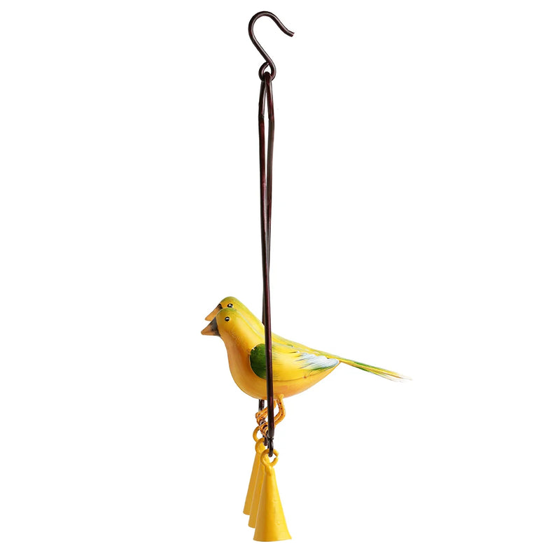 ‘Cannery Twittery’ Hand-Painted Decorative Hanging Wind Chime In Metal