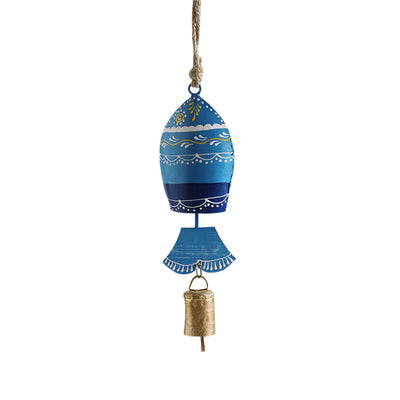 Fish' Kutch Decorative Hanging Wind Chime (Iron | Blue)