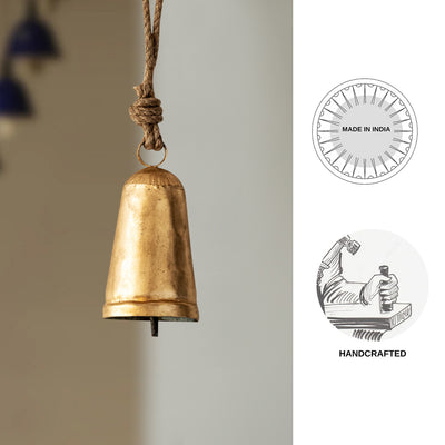 Ghantadi' Kutch Metal Decorative Hanging Wind Chime (Golden)