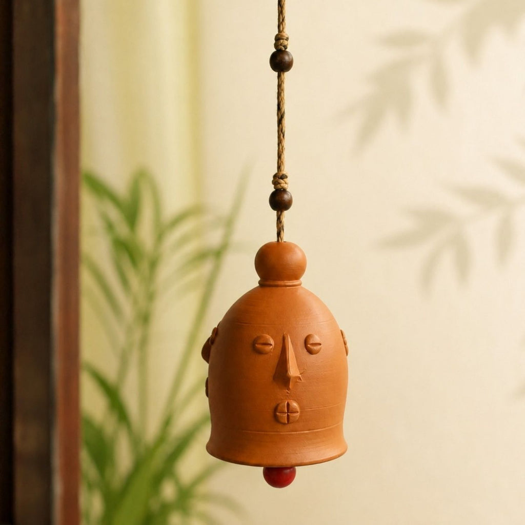 Earthen Rhythm Terracotta Decorative Hanging (12.5 cm, Handmade)