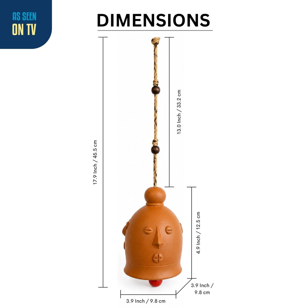 Earthen Rhythm Terracotta Decorative Hanging (12.5 cm, Handmade)