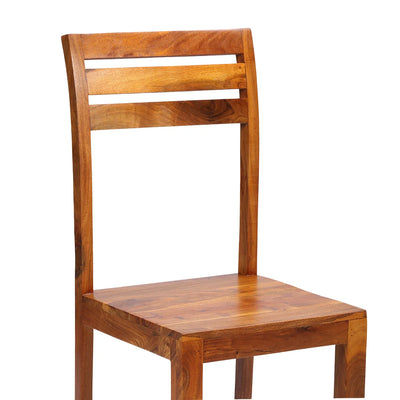 'Centaur' Handcrafted Dining Chair In Acacia Wood (Honey Finish)