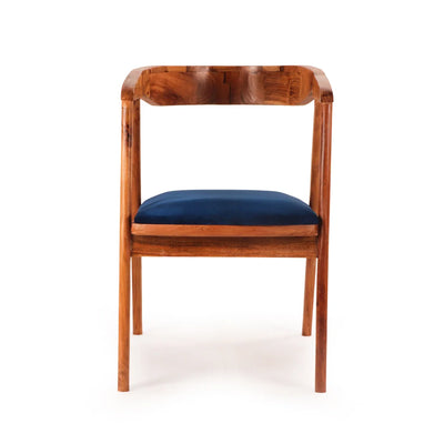 'Fiesta' Handcrafted Arm Chair In Acacia Wood (Honey Finish)