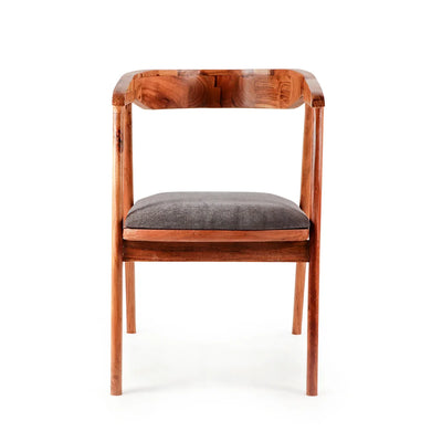 'Fiesta' Handcrafted Arm Chair In Acacia Wood (Natural Finish)