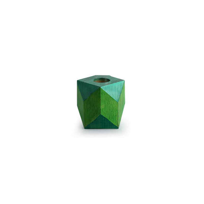 Rhombus Glass Garden' Test Tube Table Planter/Vase (10 Inch | Green)