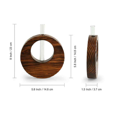 Pine Ring Glass Garden' Test Tube Table Planters/Vases (9 Inch | Set of 2)