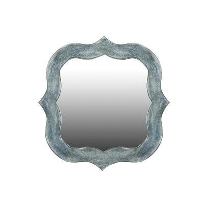 'Antique Moroccan' Decorative Wall Mirror (20.2 Inches, Mango Wood)