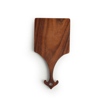 Fishtail' Decorative Handheld Mirror (Sheesham Wood, Handcrafted)