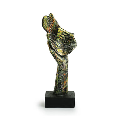 'Thinking Human Face' Modern Decorative Showpiece Statue (Resin, Handcrafted, 10.8 Inches)