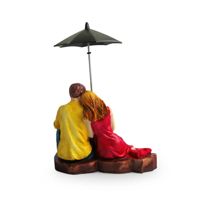 'Love Couple' Modern Decorative Showpiece Statue (Resin, Handcrafted, 21.5 cm)