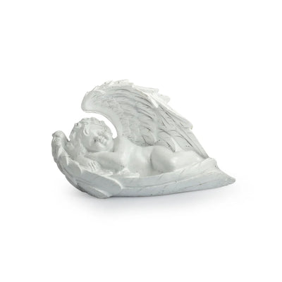 'Sleeping Angel' Modern Decorative Showpiece Statue (Resin, Handcrafted, 10.5 cm)