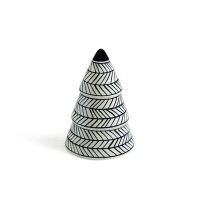 ExclusiveLane 'Christmas Pine' Ceramic Decorative Showpiece (Hand-Painted, 18.1 Cm)