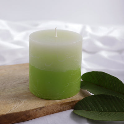 'Guava Gracious' Handmade Scented Pillar Candle (3 Inches)