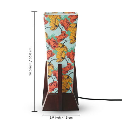 ExclusiveLane 'Autumn Glow' Decorative Table Lamp In Mango Wood (36.8 Cm, Without Bulb, Handcrafted)