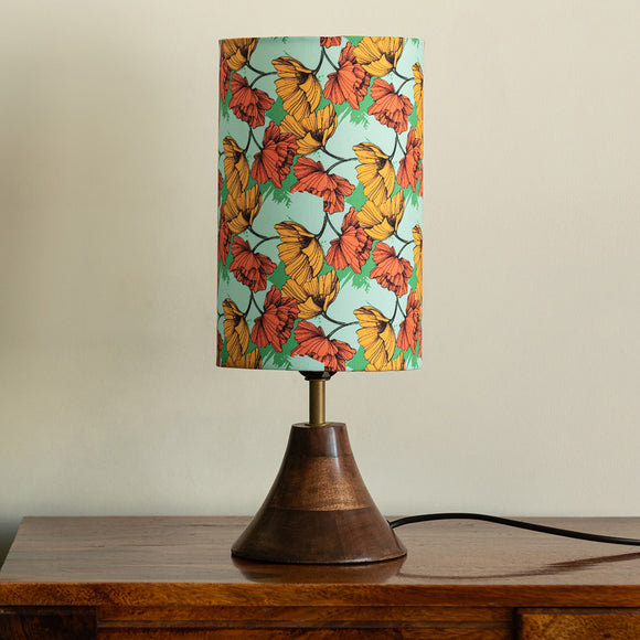 ExclusiveLane 'Autumn Glow' Decorative Table Lamp In Mango Wood (40.5 Cm, Without Bulb, Handcrafted)