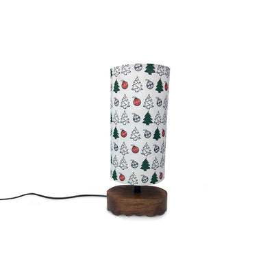 'Christams Santa' Mango Wood Decorative Table Lamp (35.2 Cm, Without Bulb, Handcrafted)