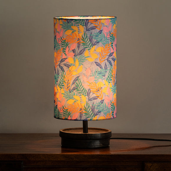 ExclusiveLane 'Frond' Decorative Table Lamp In Mango Wood (33.8 Cm, Without Bulb, Handcrafted)