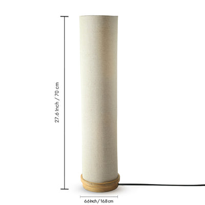 ExclusiveLane 'Ember Tower' Decorative Floor Lamp In Mango Wood (70 Cm, Without Bulb, Handcrafted)