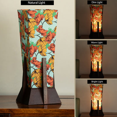 ExclusiveLane 'Autumn Glow' Decorative Table Lamp In Mango Wood (36.8 Cm, Without Bulb, Handcrafted)