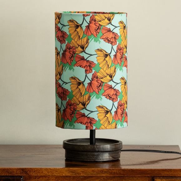ExclusiveLane 'Autumn Glow' Decorative Table Lamp In Mango Wood (33.8 Cm, Without Bulb, Handcrafted)