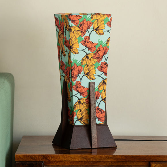 ExclusiveLane 'Autumn Glow' Decorative Table Lamp In Mango Wood (36.8 Cm, Without Bulb, Handcrafted)