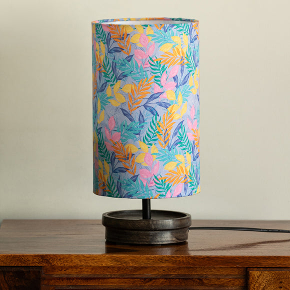 ExclusiveLane 'Frond' Decorative Table Lamp In Mango Wood (33.8 Cm, Without Bulb, Handcrafted)